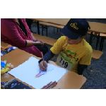 Münchner Kindl Lauf 2011 - Malaktion: Julia Van Boemmel (7 Jahre): Prinzessin + Münchner Kindl
